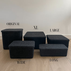 SortJoy The Sculpted Bin - Large Carbon