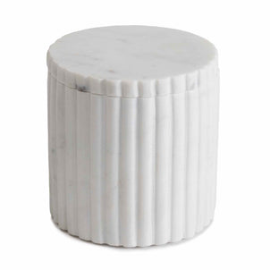 Beacon Hill Bath Accessories White|Cotton Jar