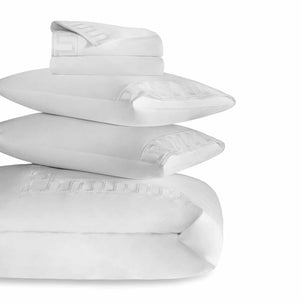 Greek Key Bedding Bundle White|Twin