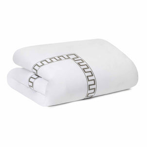 Greek Key Duvet Sage|Queen