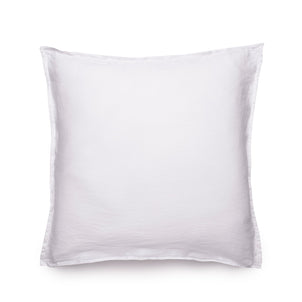 Linen - Bamboo Sham Set of 2 White|2 Euro Shams|Customizer