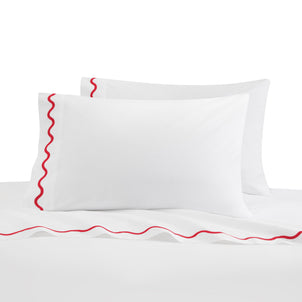 Ripple Pillowcase Set of 2 Poppy|Standard