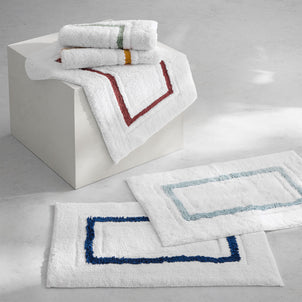 Framed Stripe Bath Rugs Default