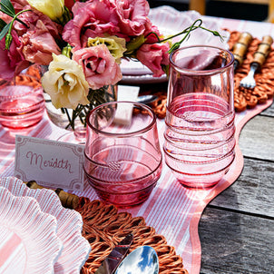 Juliska Amalia Acrylic Small Tumbler, Set of 4 Coral