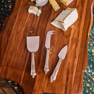 Juliska Berry & Thread Cheese Knife Assorted, Set of 3 Polished