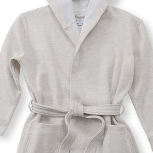 Jersey Knit Hooded Robes oatmeal|customizer