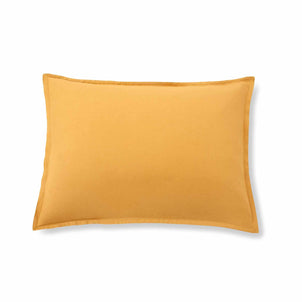Linen - Bamboo Sham Set of 2 Mustard|2 Standard Shams|Customizer