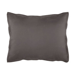 Lorimer Washed Percale Sham Set of 2 coal|2 standard shams|Customizer