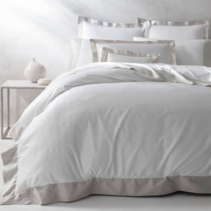 Vicenza Sateen Italian Duvet Ash|Queen