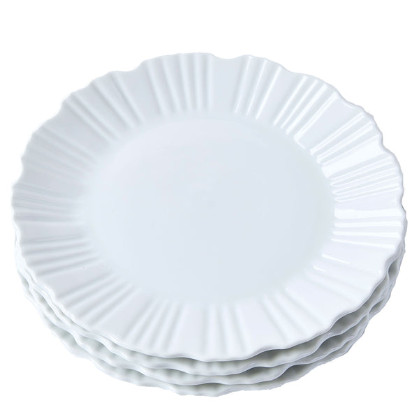 Amanda Lindroth Ruffle Edge Everything Plate, Set of 4