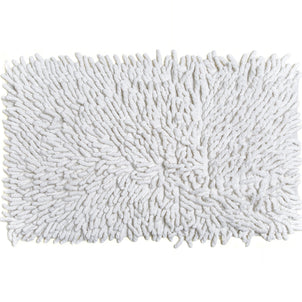 Cotton Chenille Bath Rugs White