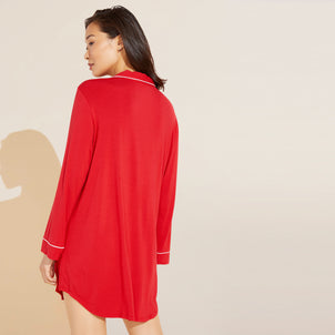 Eberjey Gisele Sleepshirt Haute Red / Bone