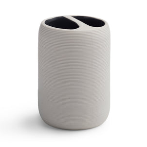 Fillmore Bath Accessories Ivory/Black|Toothbrush Holder