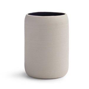 Fillmore Bath Accessories Ivory/Black|Tumbler