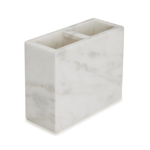 Marmol Bath Accessories White|Toothbrush Holder