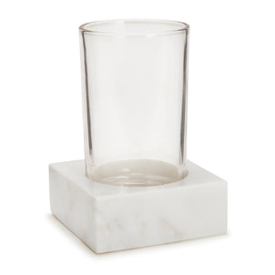 Marmol Bath Accessories White|Tumbler