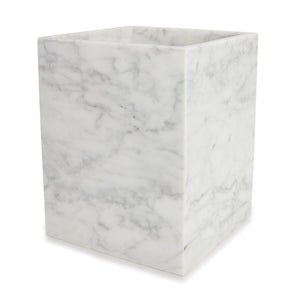 Marmol Bath Accessories White|Waste Basket
