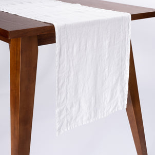 Linen Runner White