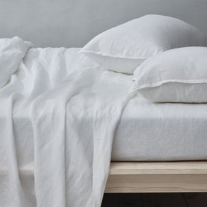 Linen - Bamboo Sheet Set White