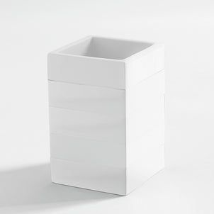 Cabana White Bath Accessories White|Tumbler