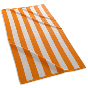 Cabana Stripe Beach Towels Orange