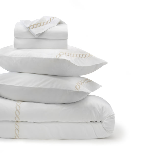 Catena Embroidered Percale Bedding Bundle Kassatex