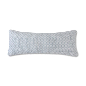 Iris Block Lumbar Pillow Cover Slate