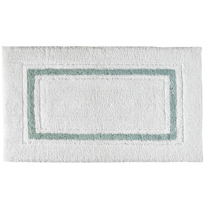 Framed Stripe Bath Rugs Seafoam (frame stripe)
