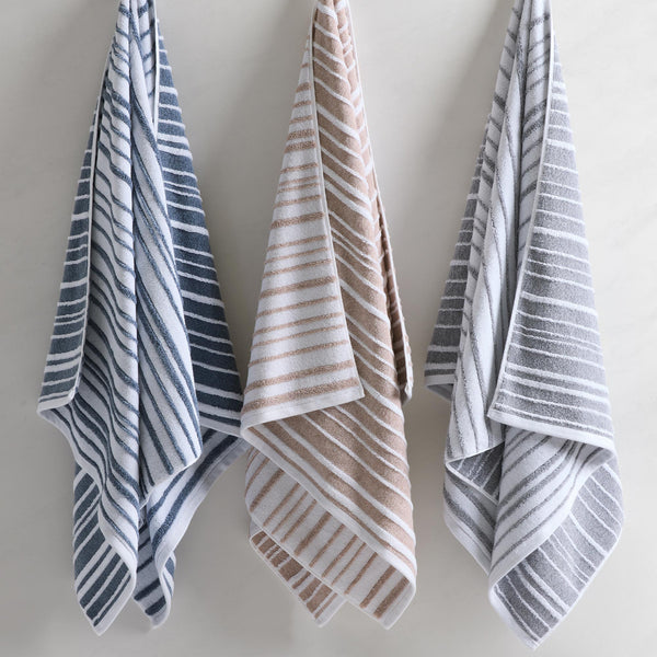 Hudson Stripe Towels Kassatex