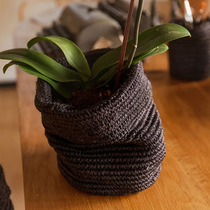 La Casa Nesting Baskets Nero