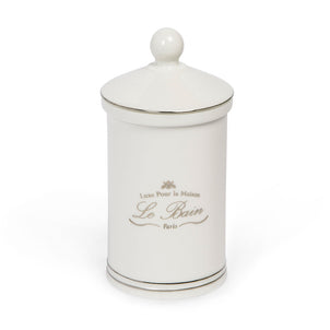 Le Bain Bath Accessories White|Cotton Jar