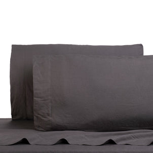 Linen - Bamboo Pillowcase Set of 2 Coal