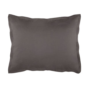 Lorimer Washed Percale Sham Set of 2 coal|2 standard shams