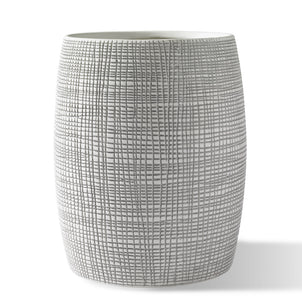 Raffia Bath Accessories Grey|Waste Basket