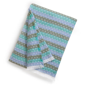 Boudoir Throw Blanket Blue Multi