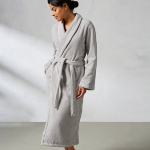 Turkish Cotton Robe Light Grey (Turkish Cotton)