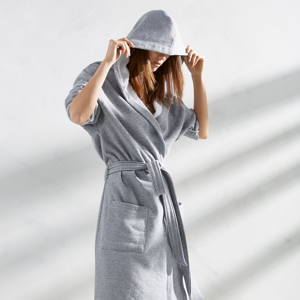 Buy Hellomamma Women Long Robes Soft Fleece Winter Warm Housecoats Womens Bathrobe  Dressing Gown Sleepwear Pajamas Top Light Gray Online at Low Prices in  India - Amazon.in
