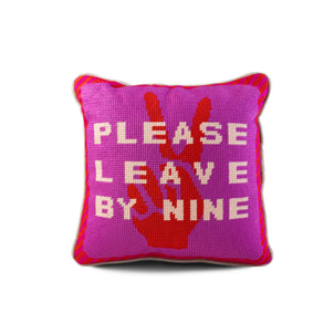 Furbish Leave by Nine Needlepoint Pillow Default