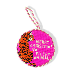 Furbish Studio Filthy Animal Needlepoint Ornament default