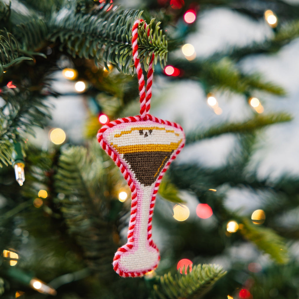 Furbish Studio Needlepoint Espresso Martini Ornament default