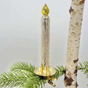 Glass Candlestick Ornament Clips, Set of 6 Multi (Ornaments)