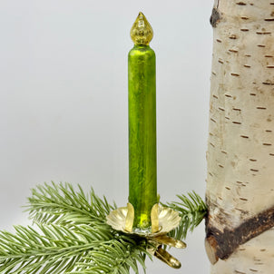 Glass Candlestick Ornament Clips, Set of 6 Multi (Ornaments)