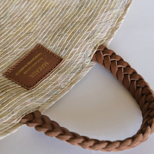 Makaua Small Tote Natural/Brown