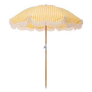 Business & Pleasure Co. The Premium Beach Umbrella - Monaco Mimosa Stripe Monaco Mimosa Stripe