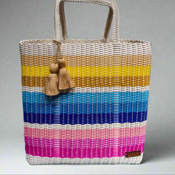 ixoq Cesta Recycled Plastic Multicolor Tote