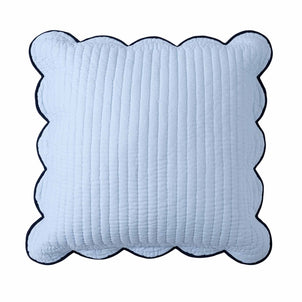 Chairish Quilted Shams Blue / Navy|1 Euro Sham