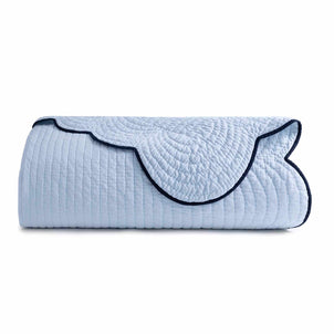 Chairish Quilted Coverlet Blue / Navy
