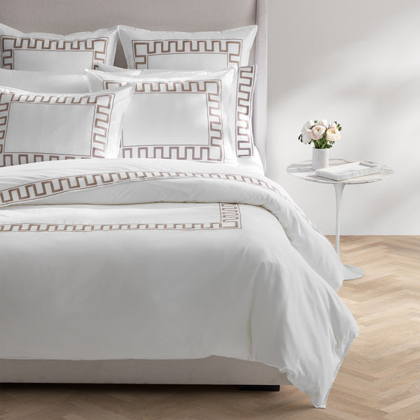 Greek Key Duvet in SAGE