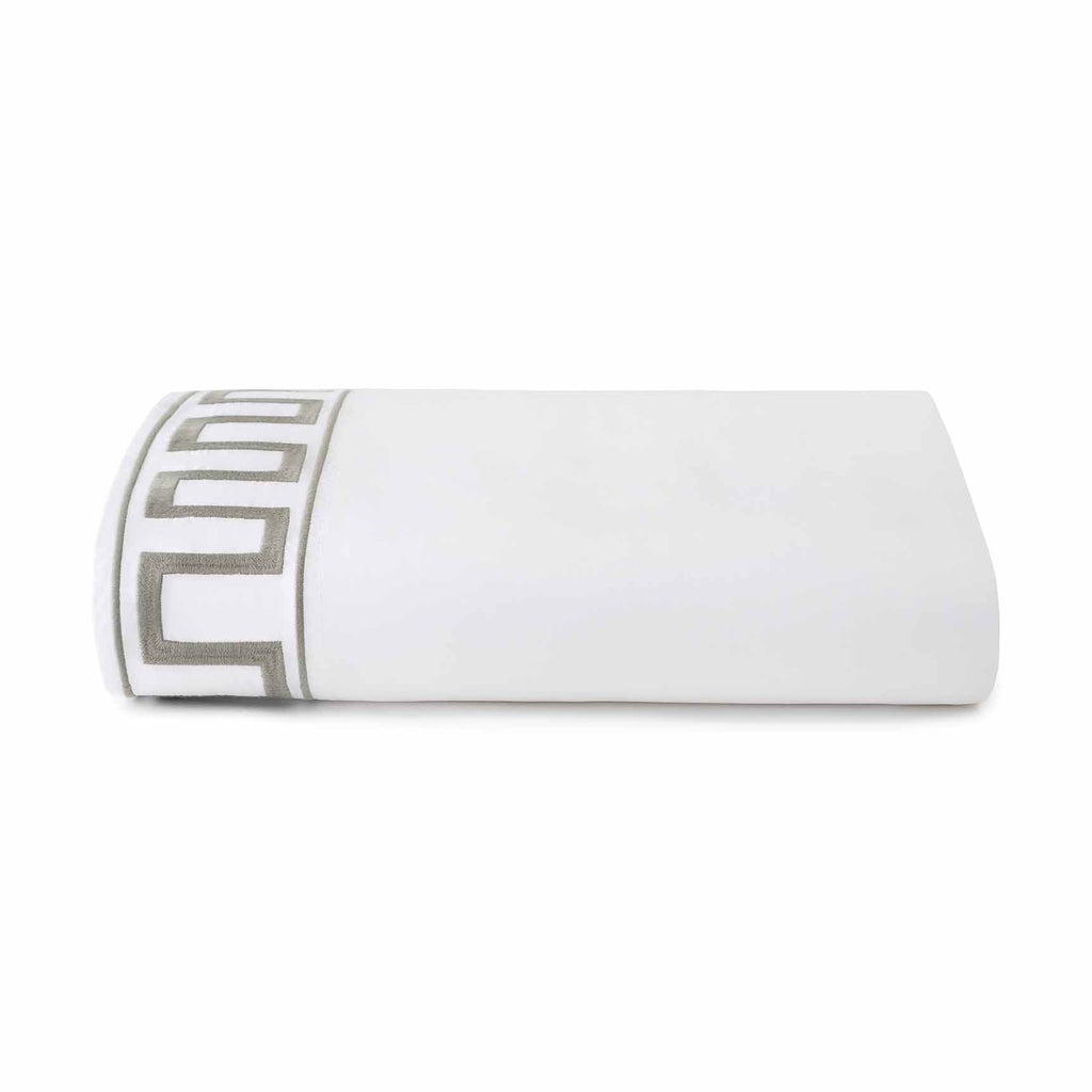 Greek Key Flat Sheet Sage