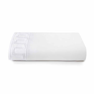 Greek Key Flat Sheet White